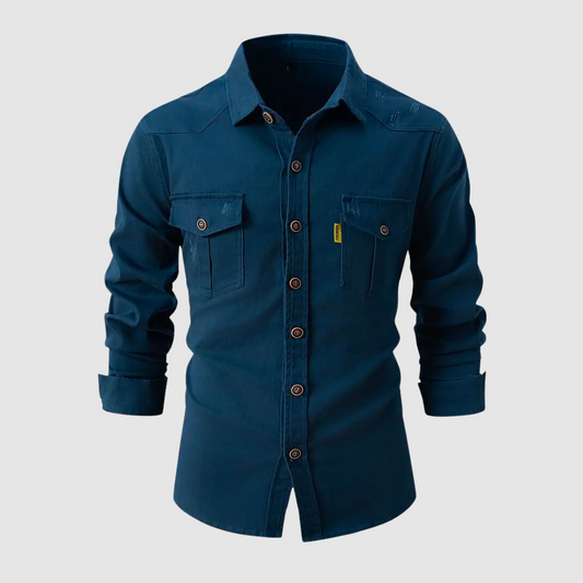 Manuel – Utility Button-Down Workwear Shirt for Men