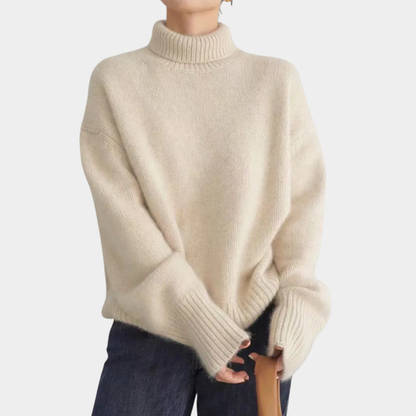 Alicja – Relaxed Turtleneck Knit Jumper for Women