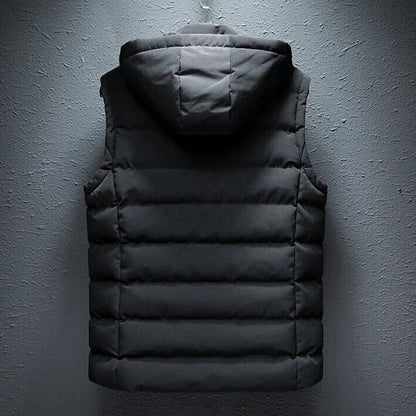 Diego – Men's Quilted Vest with Hood