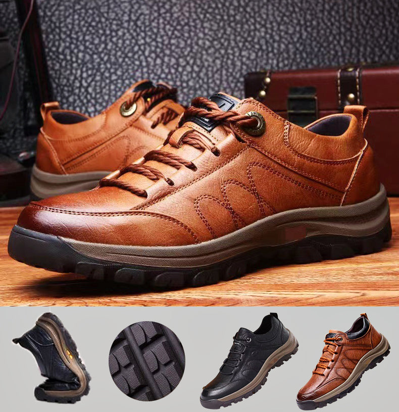 Alan – Męskie skórzane buty casual