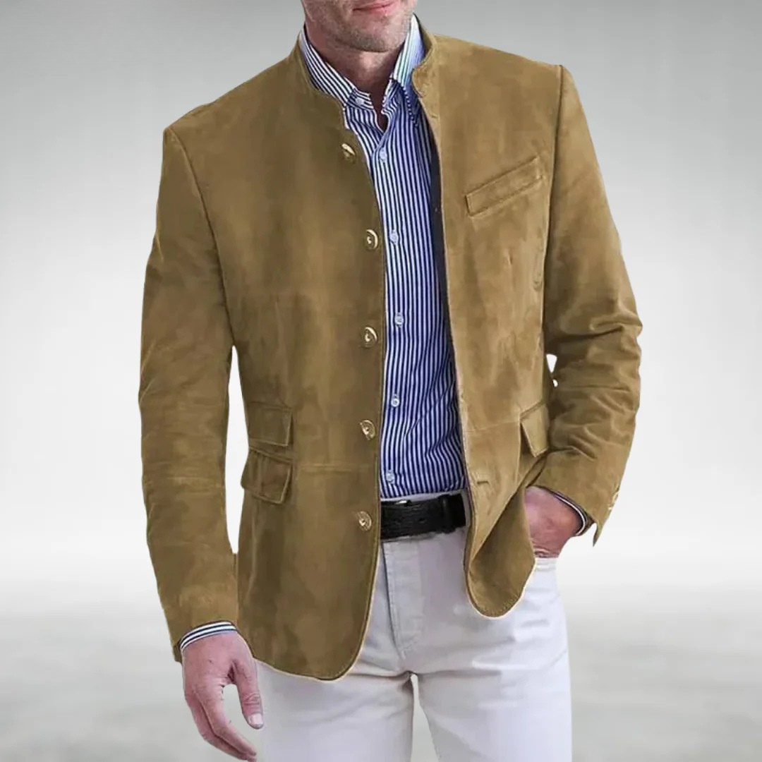 Krzysztof – Marynarka męska elegancka ze stójką