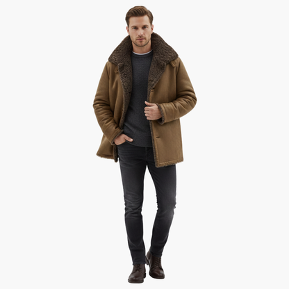 Marcus – Faux Shearling Winter Overcoat