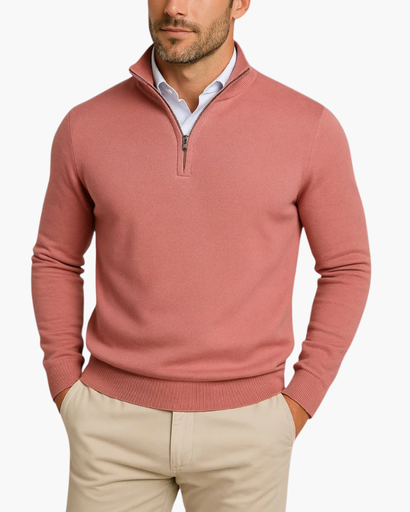 Henry – Quarter-Zip Knit Jumper Menswear