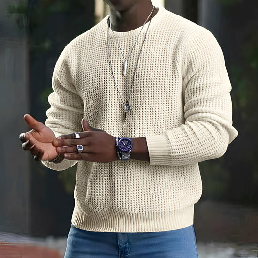 Iván – Textured Knit Jumper for Men