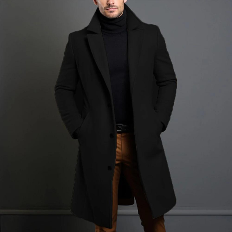 Mateusz – Men's wool coat with a classic cut