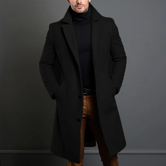 Mateusz – Men's wool coat with a classic cut