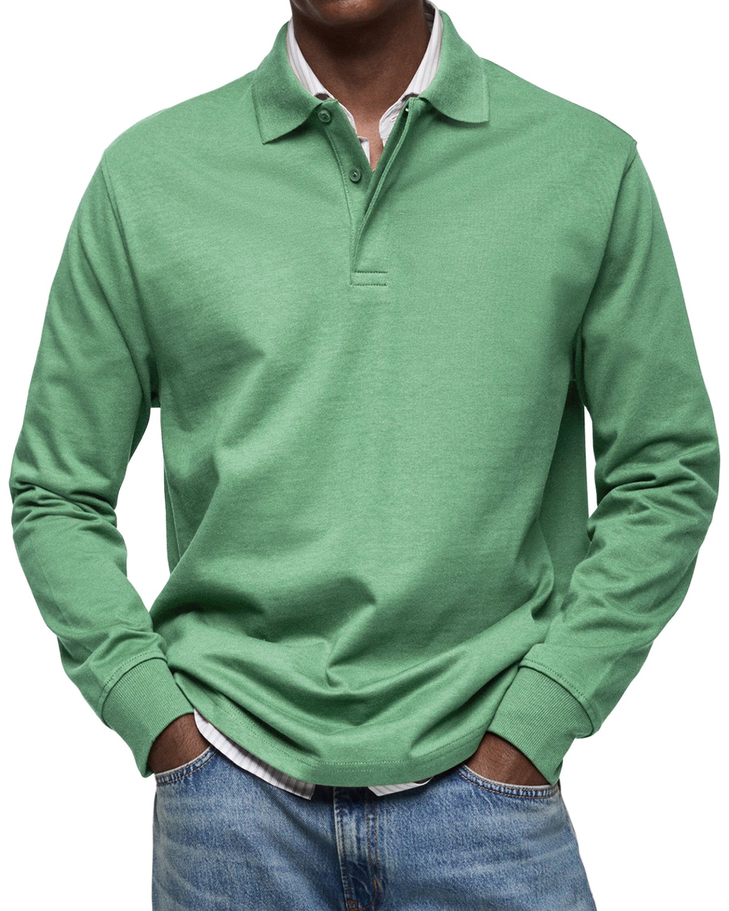 Ethan – Casual Long Sleeve Polo Sweatshirt for Men