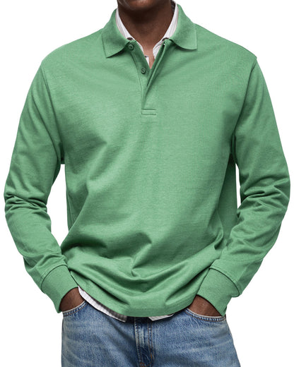 Ethan – Casual Long Sleeve Polo Sweatshirt for Men