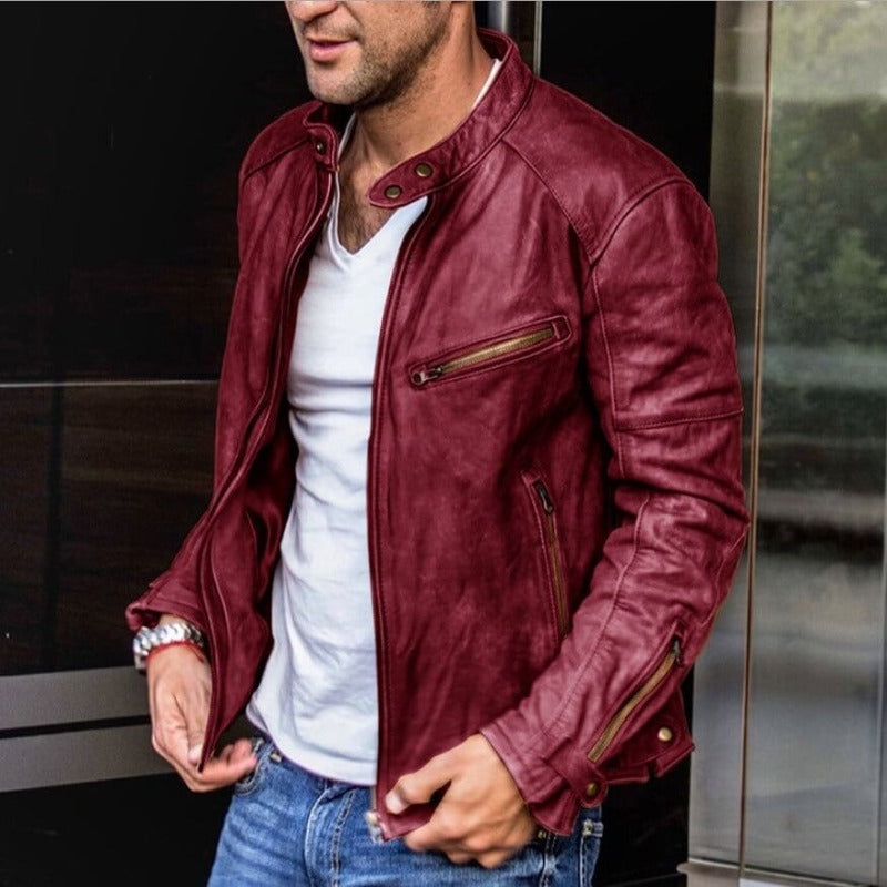 Zed – Skórzana kurtka biker