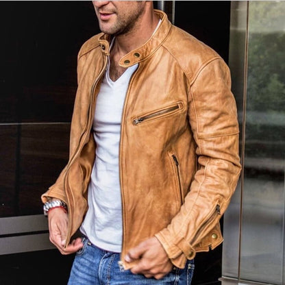 Zed – Skórzana kurtka biker