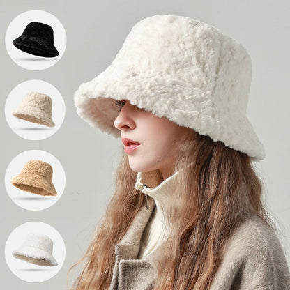 Mila – Faux Fur Bucket Hat for Women