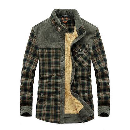 Marco – Insulated Check-Look Overshirt Jacket for Men
