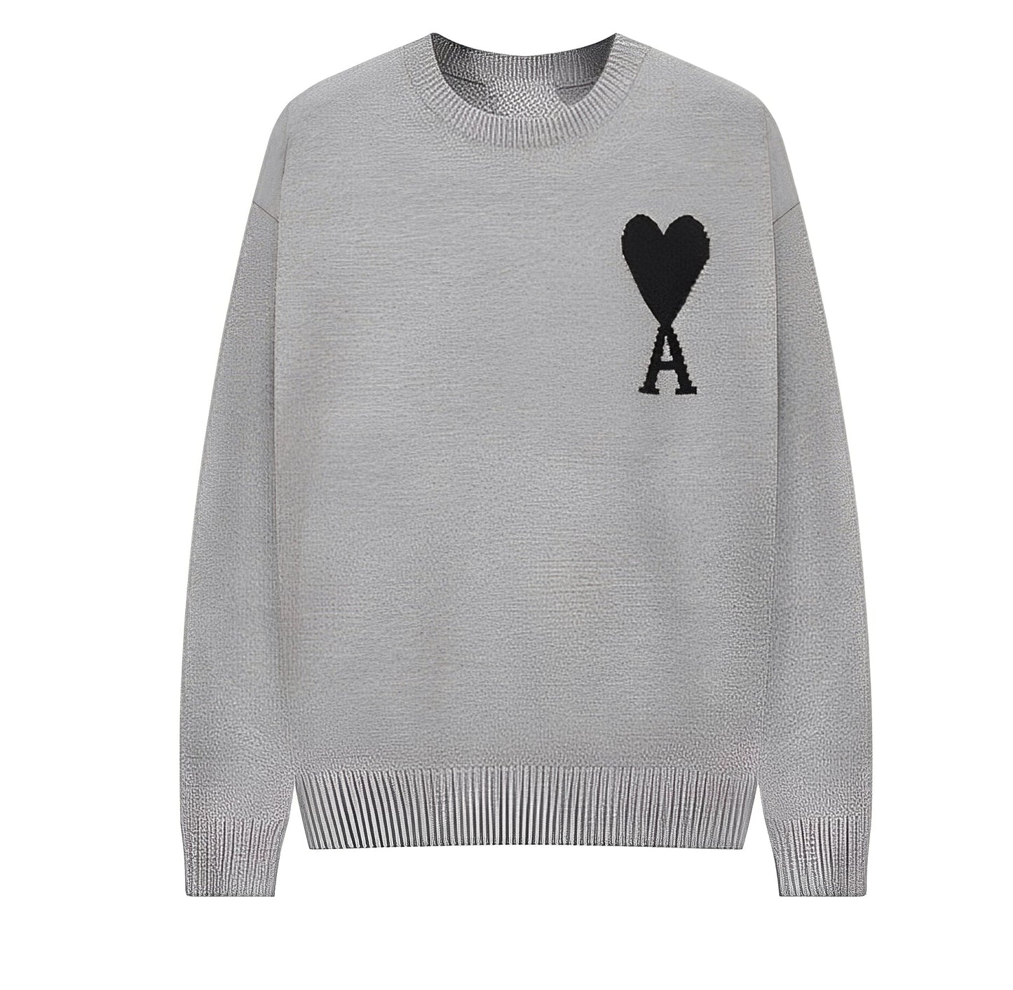 Amour - Unisex sweter dzianinowy z sercem