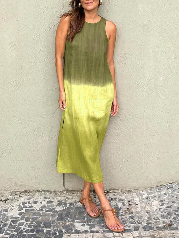 Inez – Letnia sukienka maxi w stylu ombre