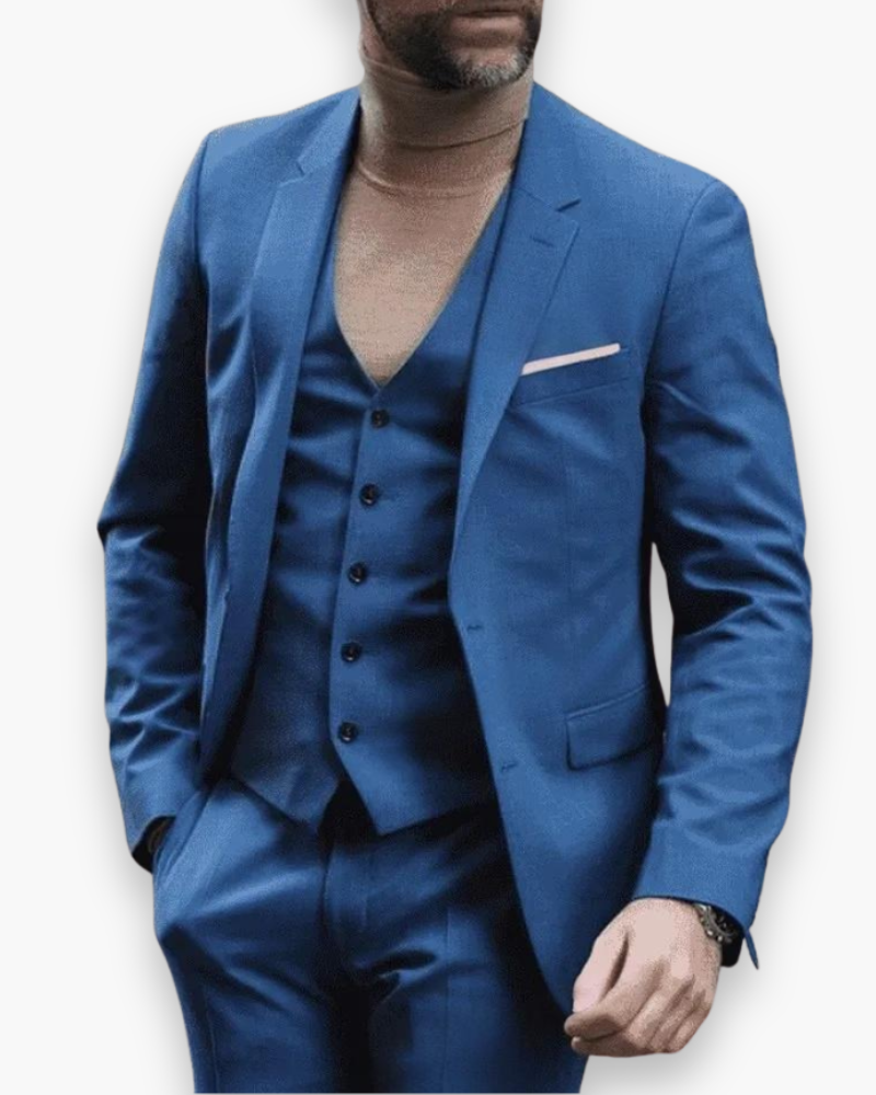 Adrian – Trzyczęściowy Garnitur Slim Fit Męski