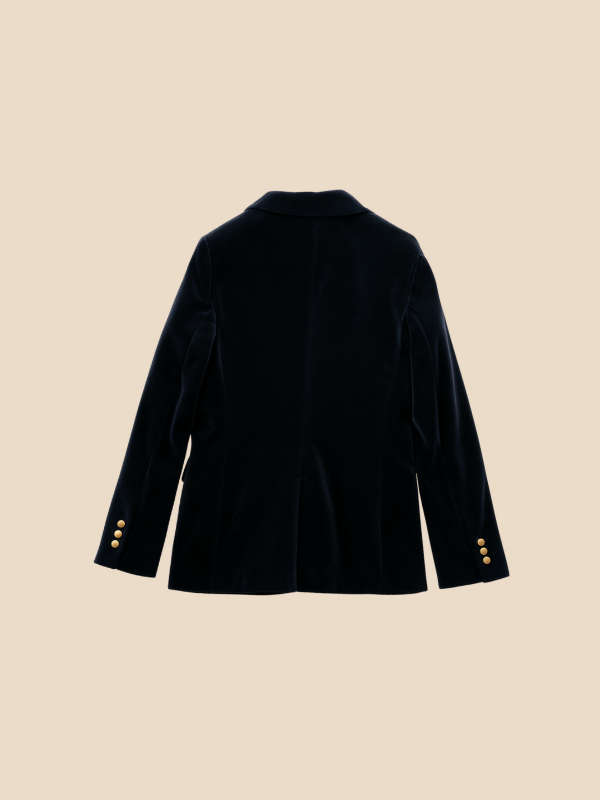 Camila – Tailored Velvet-Feel Blazer for Women