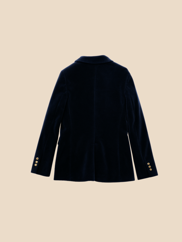 Camila – Tailored Velvet-Feel Blazer for Women