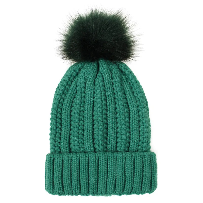 Chloe – Knit Pom-Pom Winter Beanie for Women
