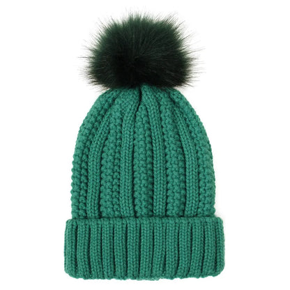 Chloe – Knit Pom-Pom Winter Beanie for Women