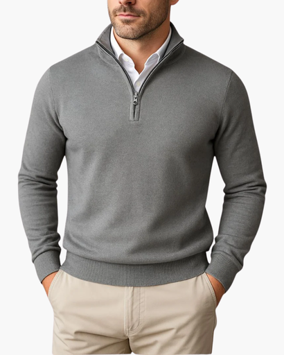 Henry – Quarter-Zip Knit Jumper Menswear