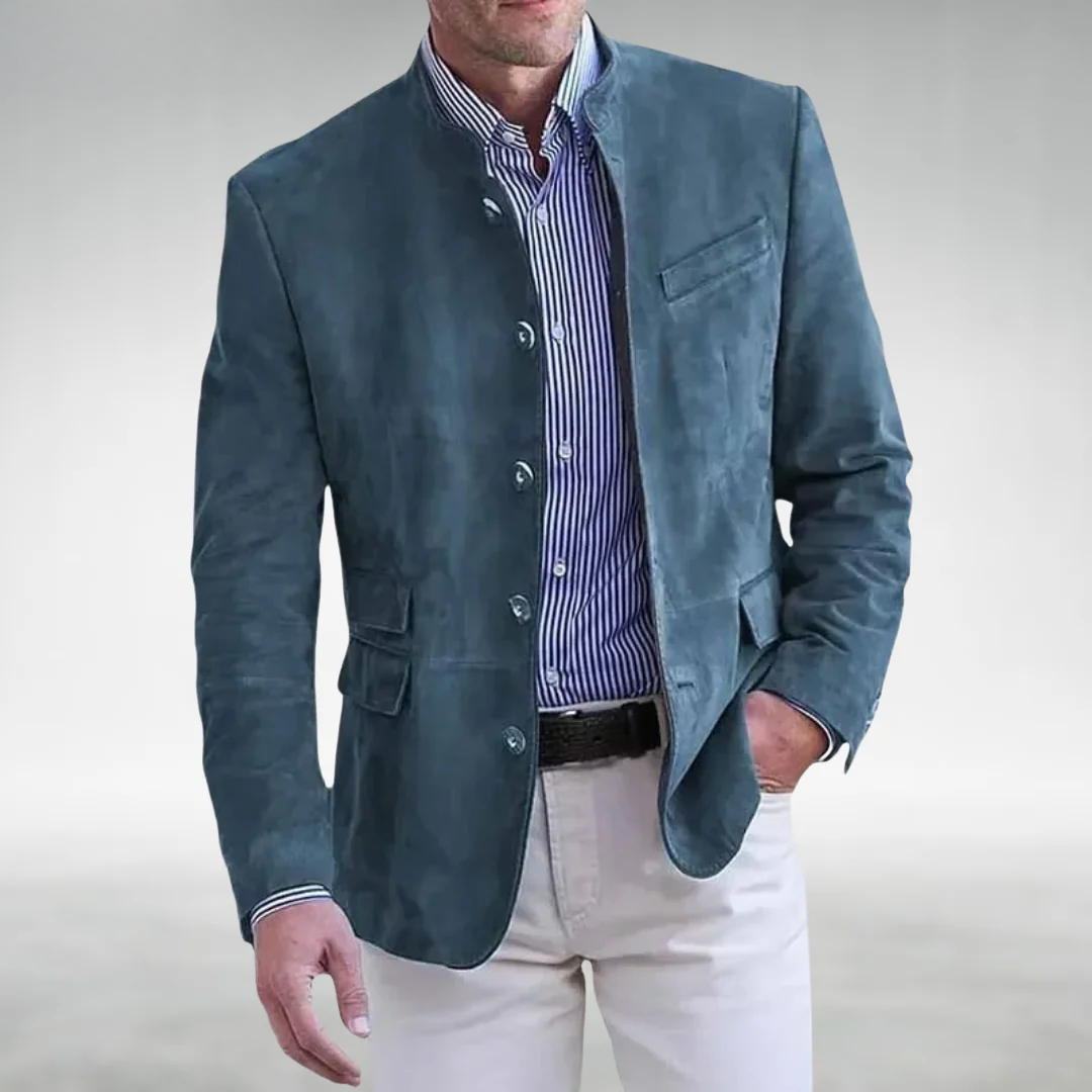 Krzysztof – Marynarka męska elegancka ze stójką
