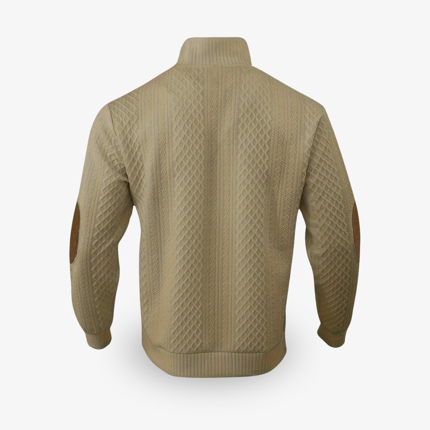 Ethan – Textured Button-Up Knit Pullover for Men