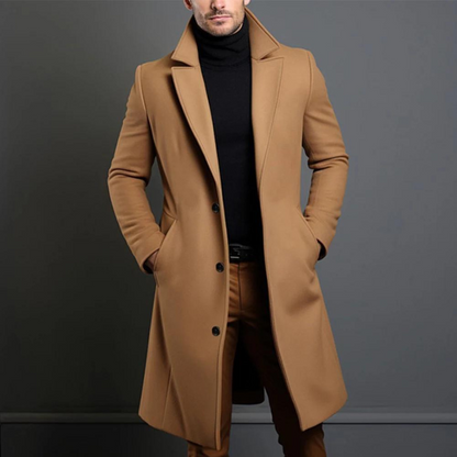 Mateusz – Men's wool coat with a classic cut