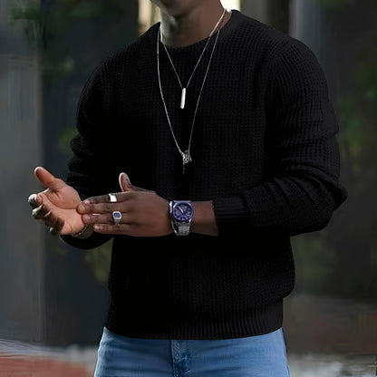Iván – Textured Knit Jumper for Men