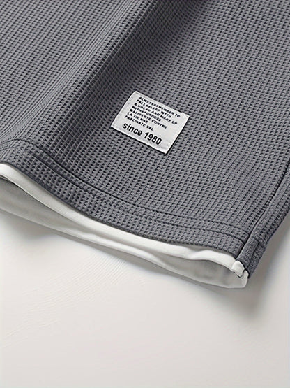 Noah – Relaxed Short-Sleeve Top & Drawstring Shorts Set