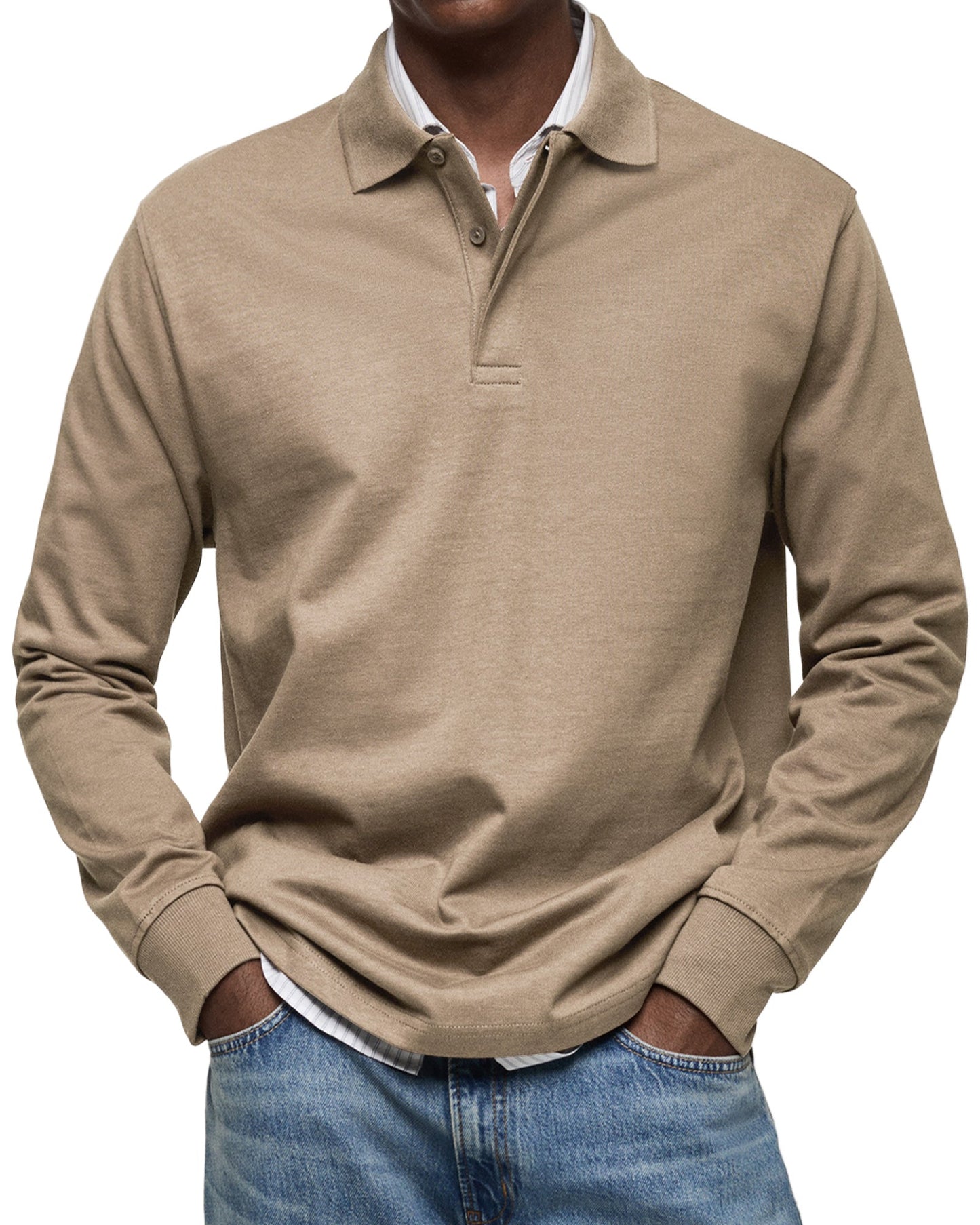 Ethan – Casual Long Sleeve Polo Sweatshirt for Men