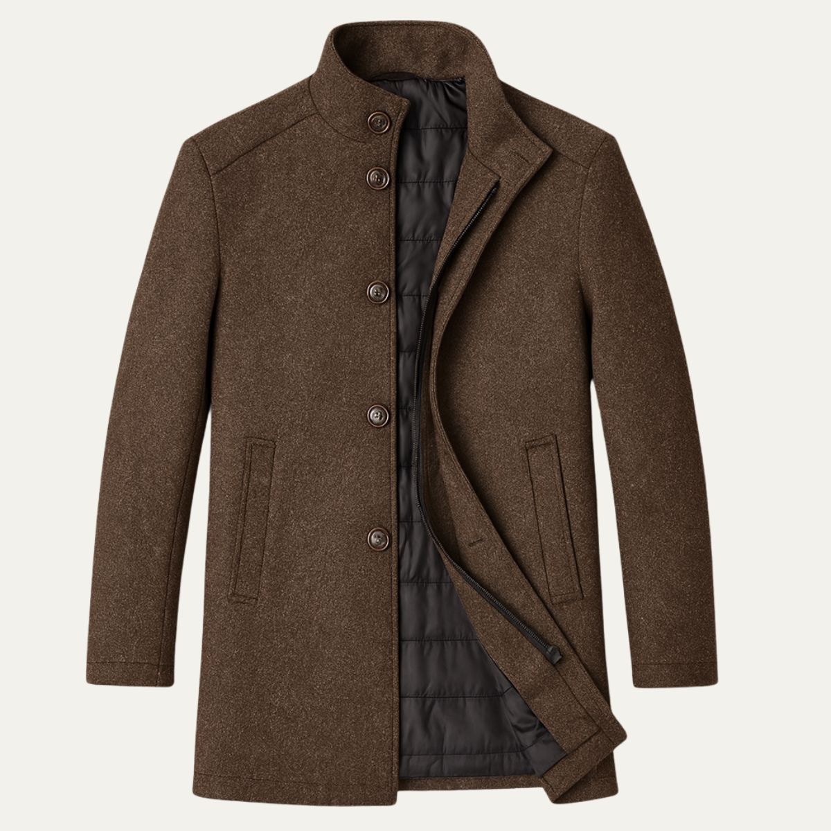Andrés – Tailored Men’s Wool-Like Coat