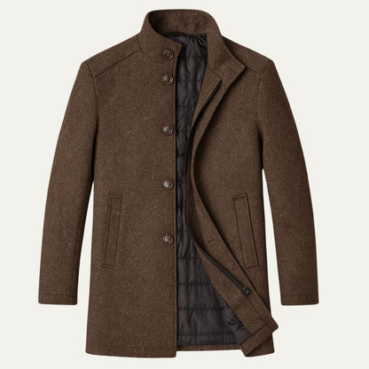 Andrés – Tailored Men’s Wool-Like Coat
