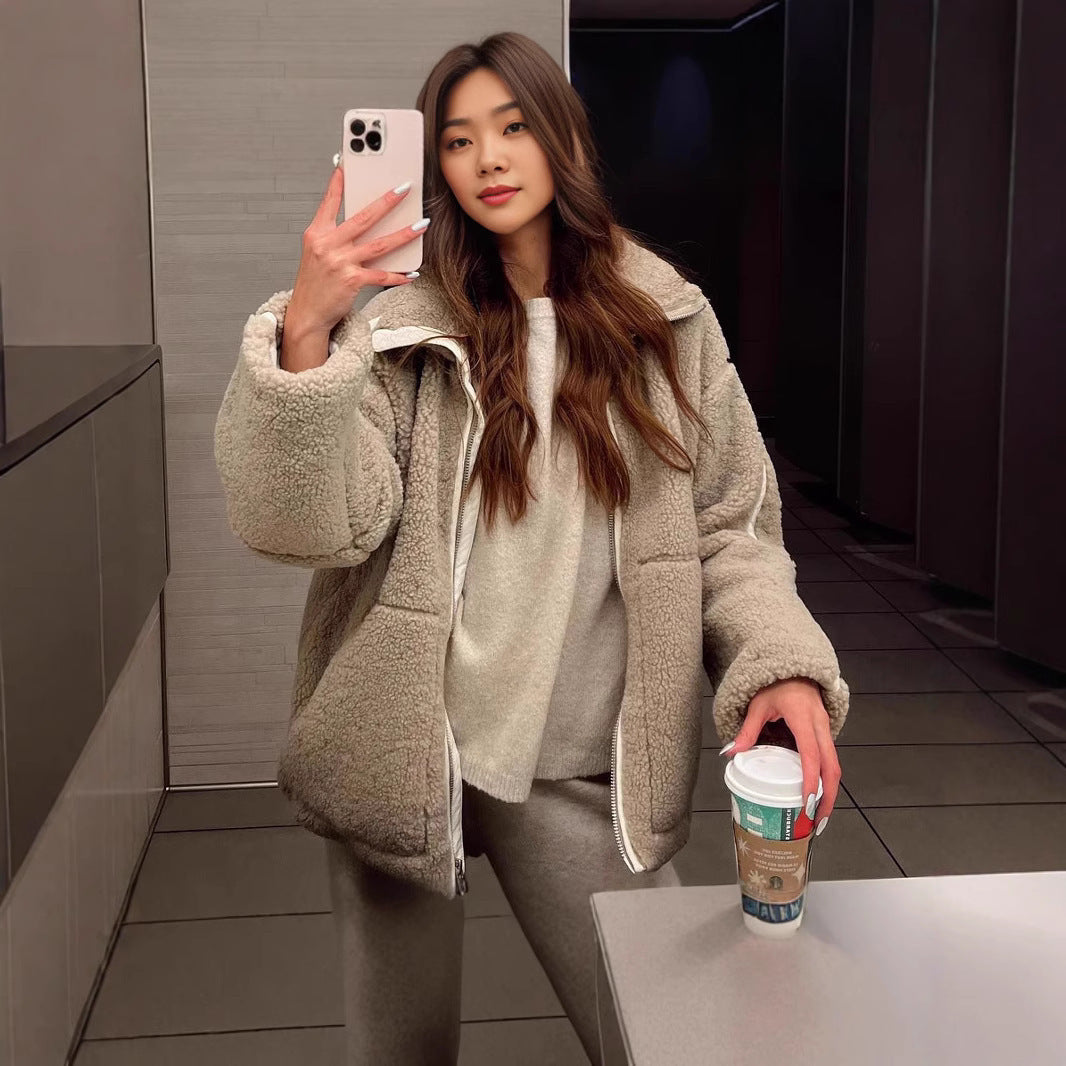 Lena - Polarowa kurtka oversize