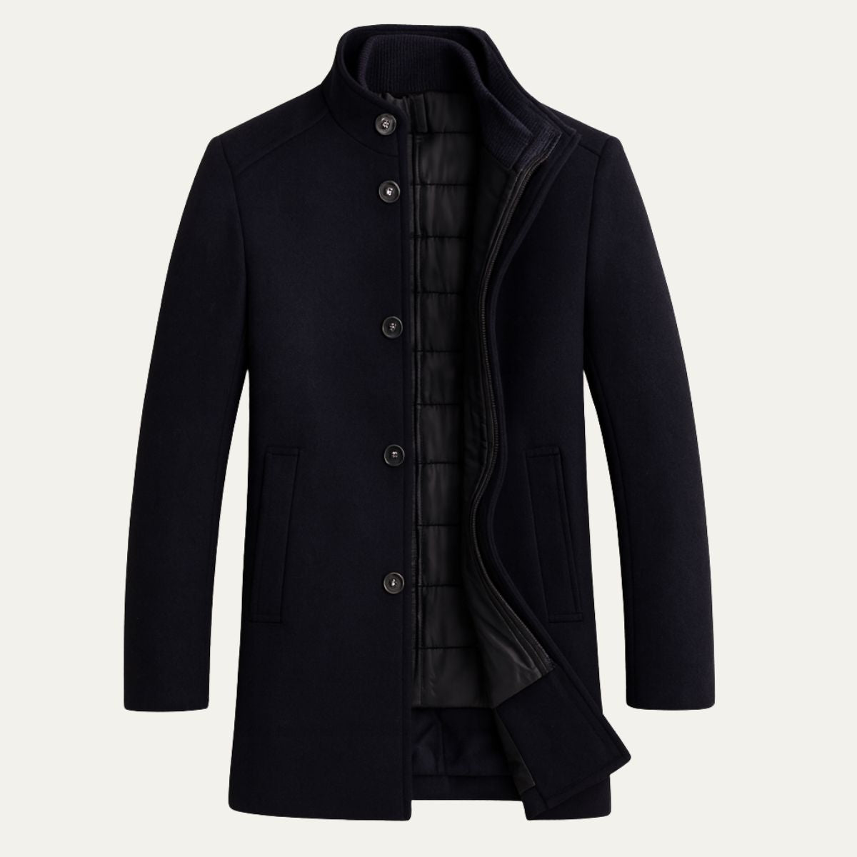 Andrés – Tailored Men’s Wool-Like Coat
