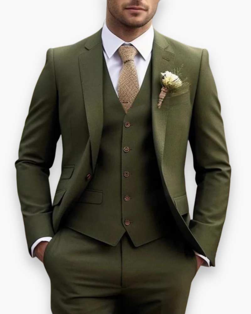 Adrian – Trzyczęściowy Garnitur Slim Fit Męski