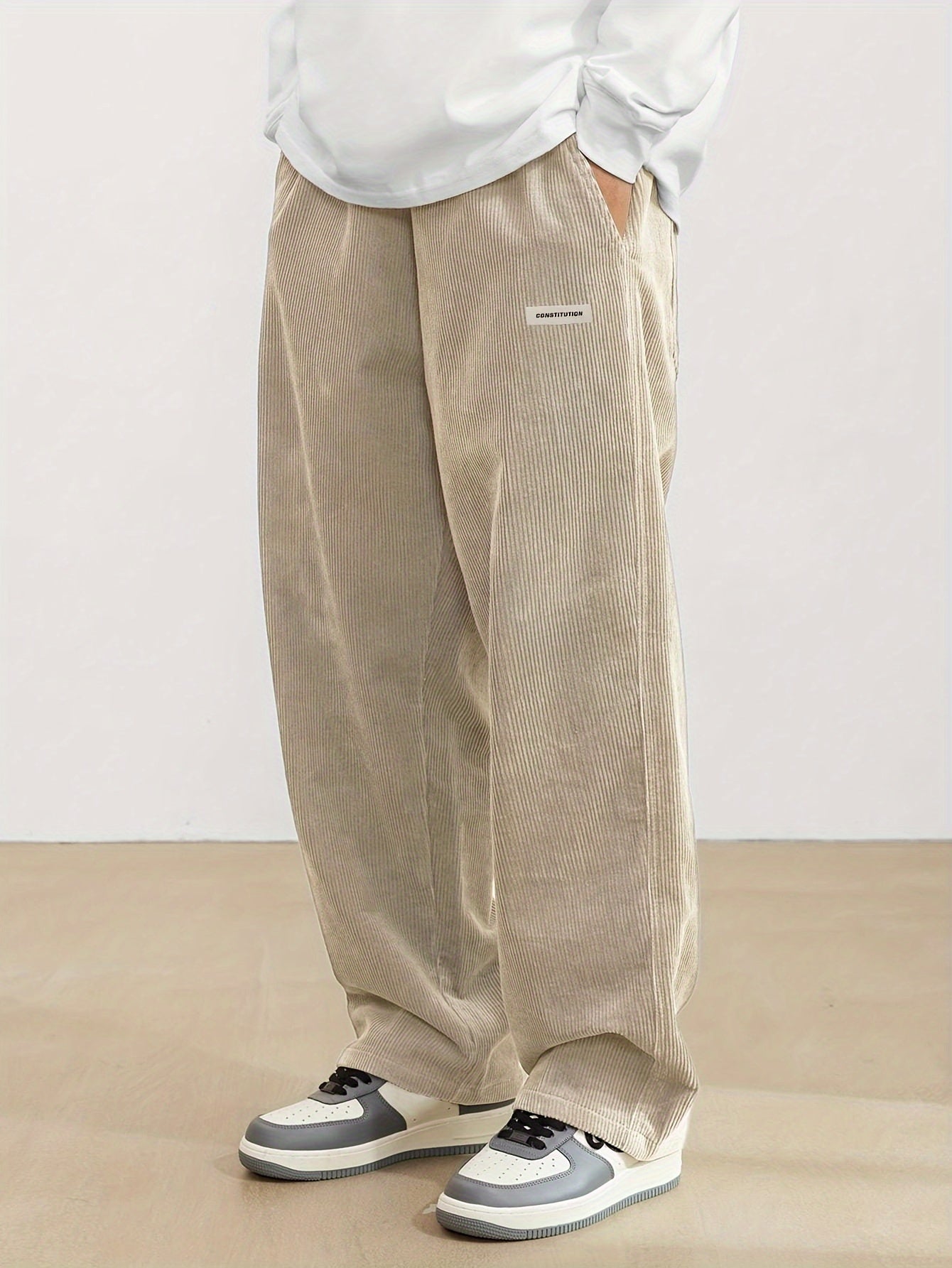 Michał – Spodnie męskie sztruksowe casual luźne