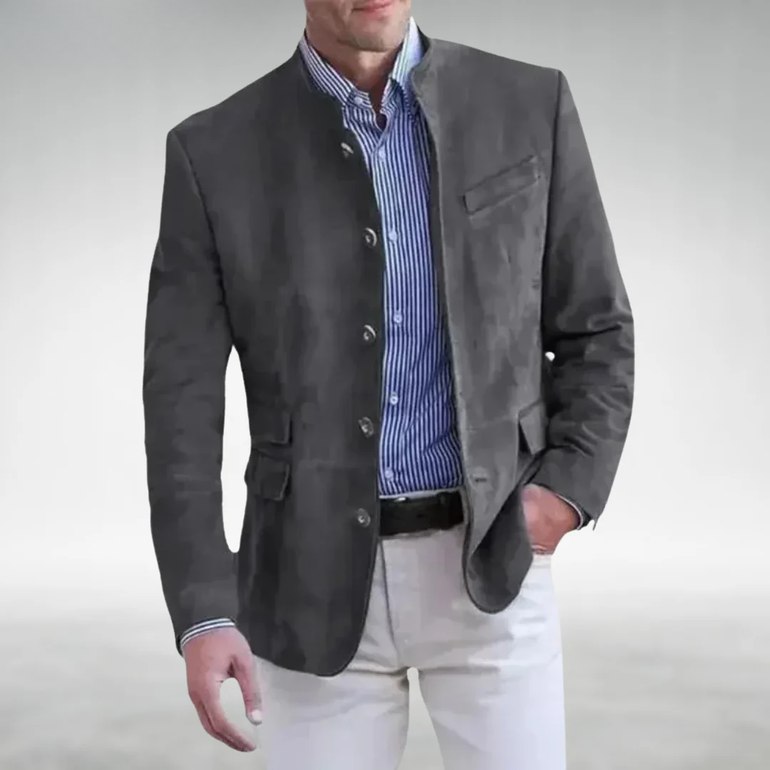 Krzysztof – Marynarka męska elegancka ze stójką