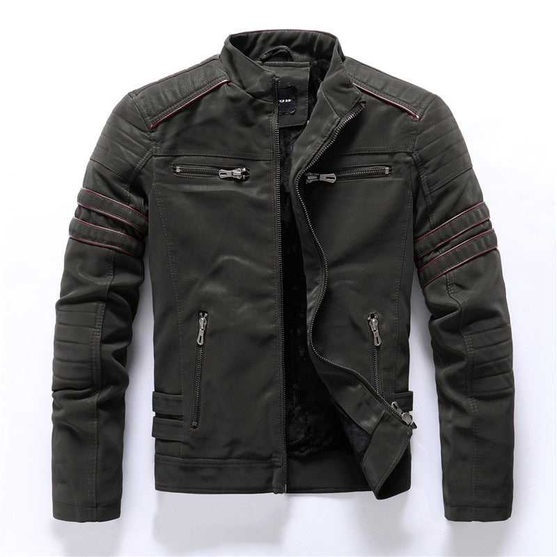 Kurtka męska – Czarna biker jacket