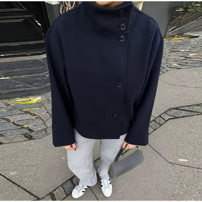 Zofia – Oversize Płaszcz Damski w Stylu Miejskiej Elegancji