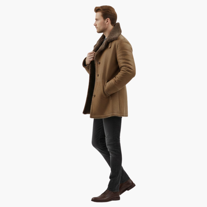 Marcus – Faux Shearling Winter Overcoat
