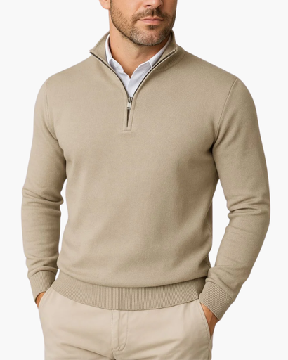 Henry – Quarter-Zip Knit Jumper Menswear