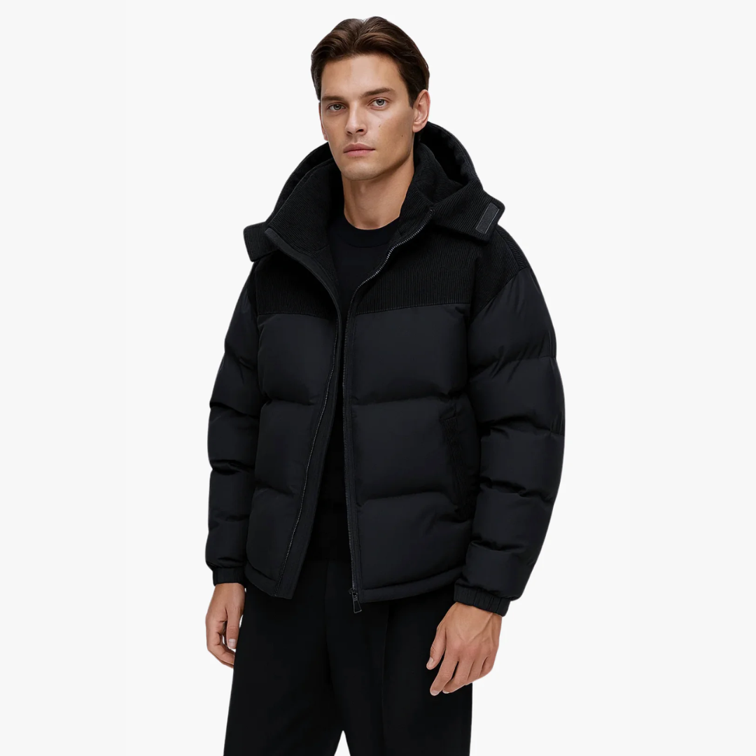 Álvaro – Panelled Hooded Puffer Jacket Menswear