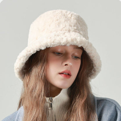 Mila – Faux Fur Bucket Hat for Women