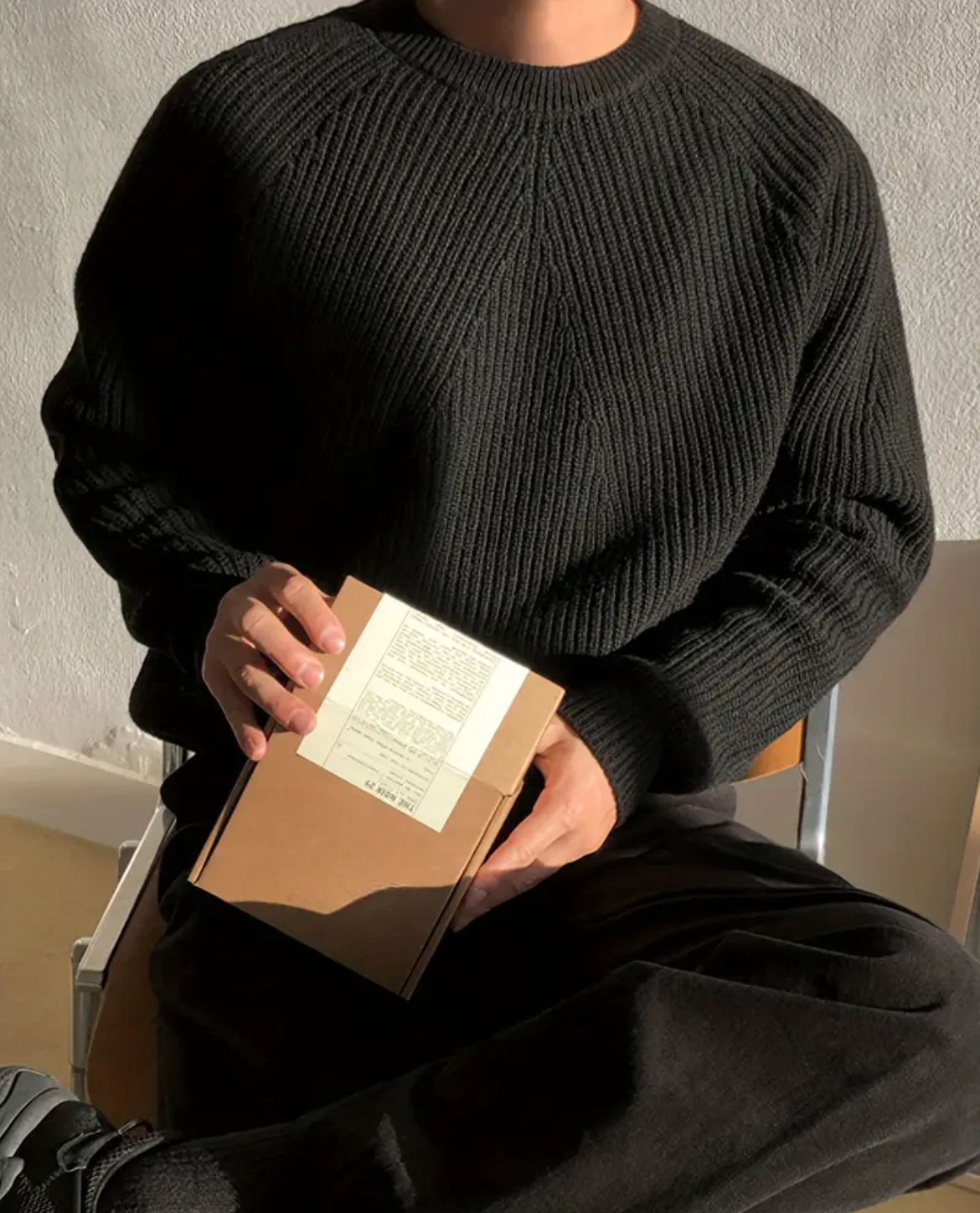 Mateo – Klasyczny Sweter Męski z Grubym Splotem