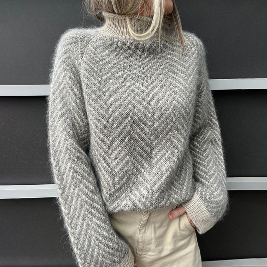 Lidia – Kaszmirowy Sweter Damski z Golfem