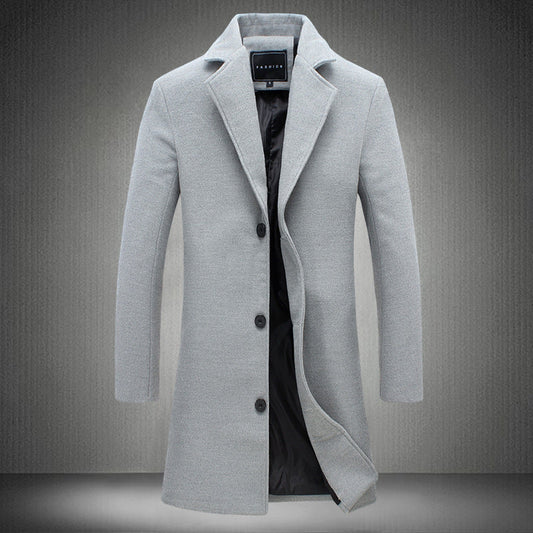 Oliver – Tailored Longline Coat for Men