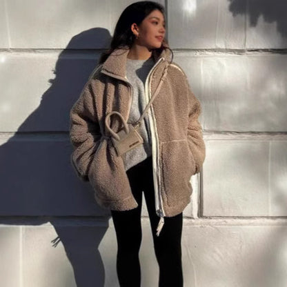 Lena - Polarowa kurtka oversize