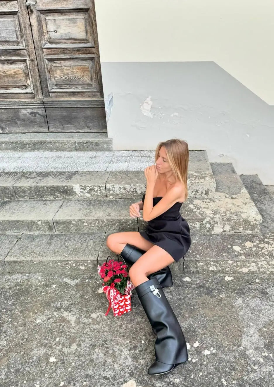 Isabella – Awangardowe Kozaki Geometryczne Damskie