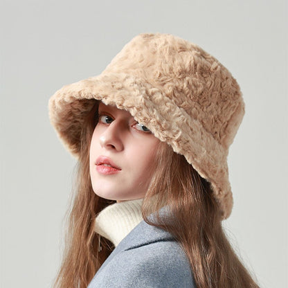 Mila – Faux Fur Bucket Hat for Women