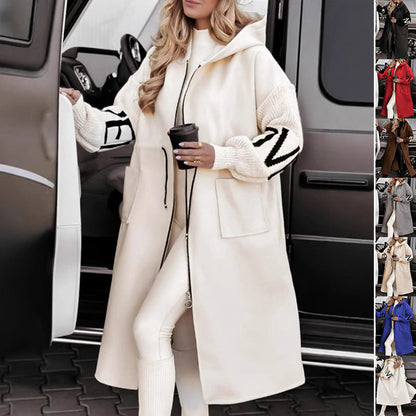 Emilia – Damski Płaszcz z Kapturem Oversize